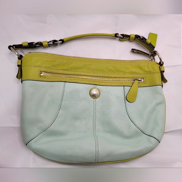 Coach Bags Coach Mint And Lime Green Shoulder Bag F4886 Poshmark